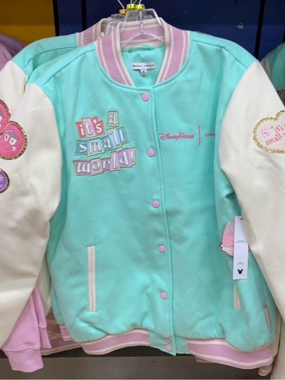 NWOT Stoney Clover Disney "It's a Small World" Varsity Jacket size Medium